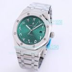 Replica Audemars Piguet Royal Oak Stainless Steel Watch 41MM Green Arabic Dial 41MM